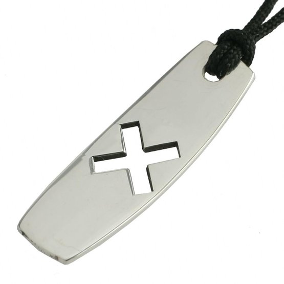 Silver+Surf Necklace Wakeboard L Twintip Plus