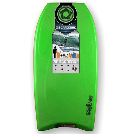 BOARDCORE Bodyboard Raven 38 Green