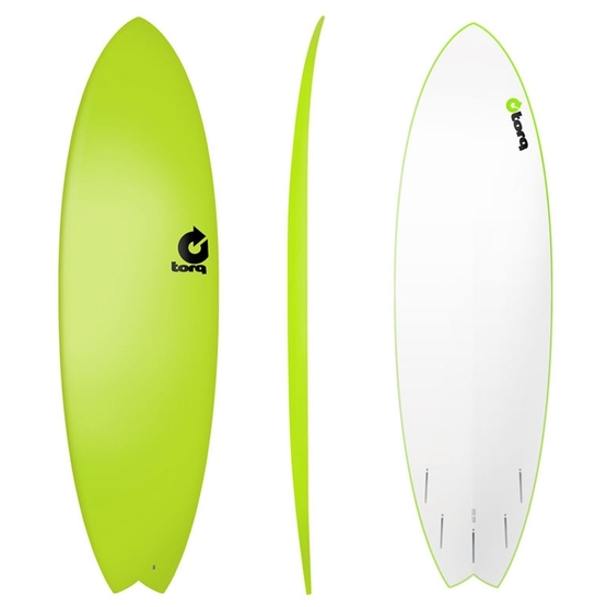 TORQ Surfboard Softboard 6.3 Fish green