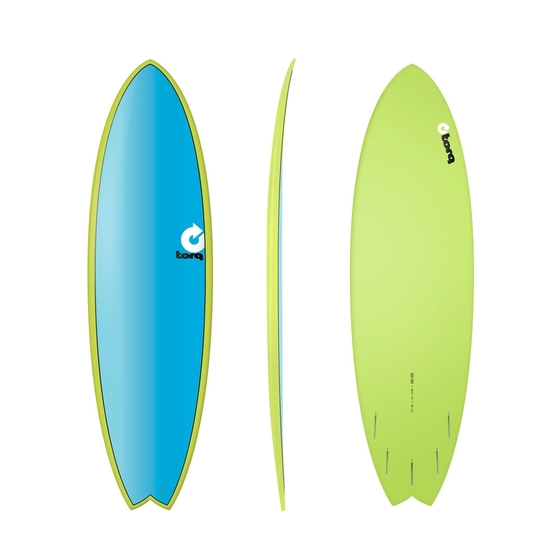 TORQ Surfboard Epoxy 6.3 Fish Full Fade