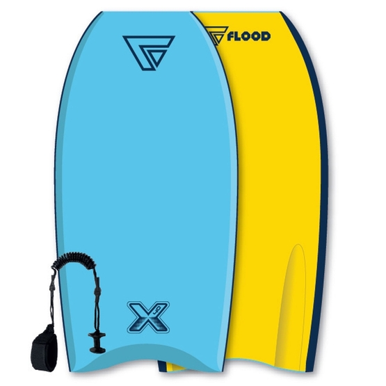 FLOOD Bodyboard Dynamx Stringer 40 blue yellow