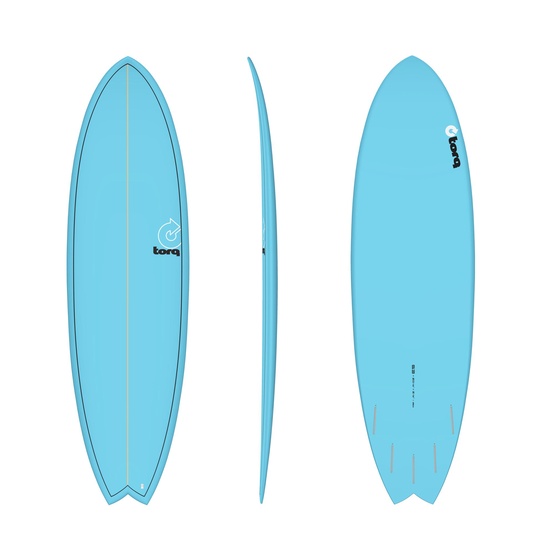 Surfboard Torq Epoxy TET Mod Fish Blue 6'3