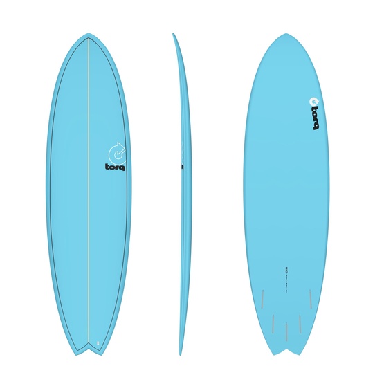 Surfboard Torq Epoxy TET Mod Fish Blue 6'10