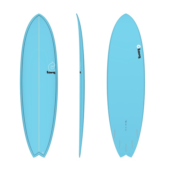 Surfboard Torq Epoxy TET Mod Fish Blue 7'2