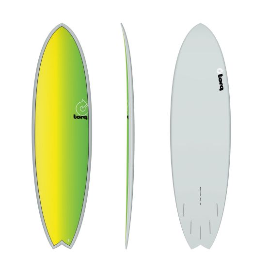 TORQ Surfboard Epoxy TET 6.10 MOD Fish Full Fade