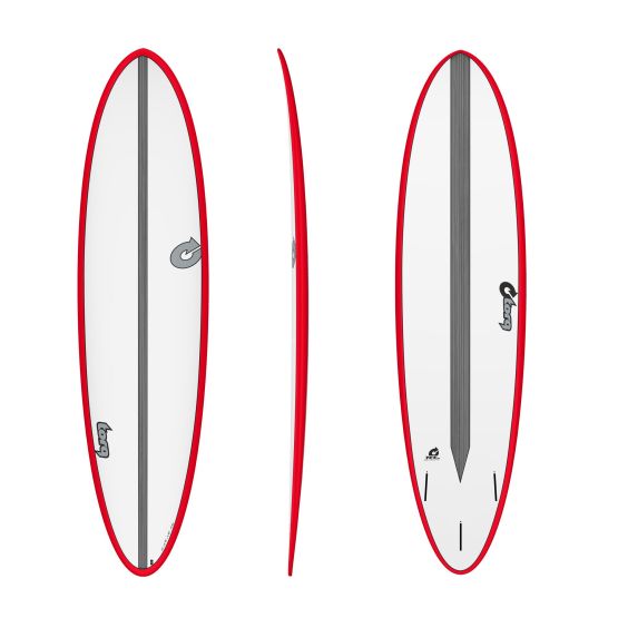 TORQ Surfboard Epoxy TET CS 7.2 Fun Carbon Red