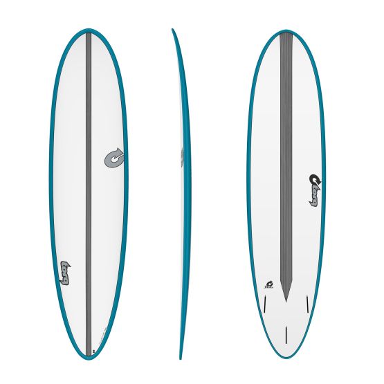TORQ Surfboard Epoxy TET CS 7.6 Fun Carbon Teal