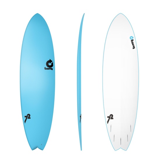 Surfboard Torq Softboard Mod Fish Blue 7'2