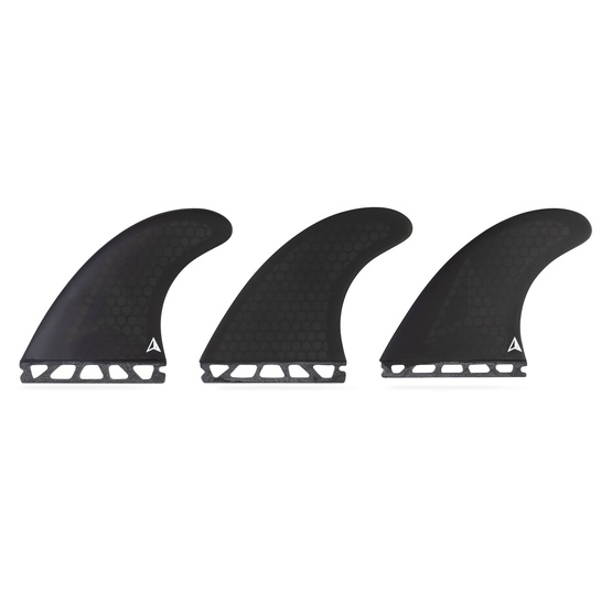 Surf fins set Roam Thruster Allround Large Futures box Black 4'6
