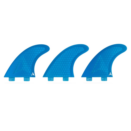 Surf fins set Roam Thruster Allround Large FCS box Blue 4'6