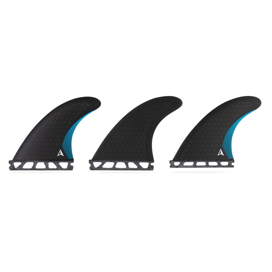 Surf fins set Roam Thruster Performer Small Futures box Black 4'4
