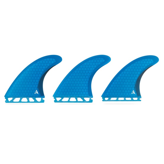 Surf fins set Roam Thruster Performer Large Futures box Blue 4'7