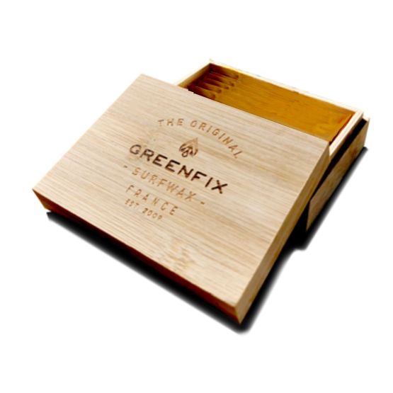 GREENFIX Surf Wax Box made of Bamboo