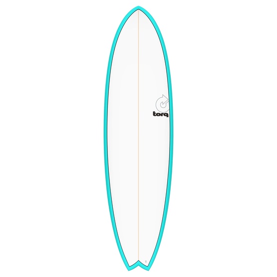 Surfboard Torq Epoxy TET Mod Fish Blue Pinline 7'2