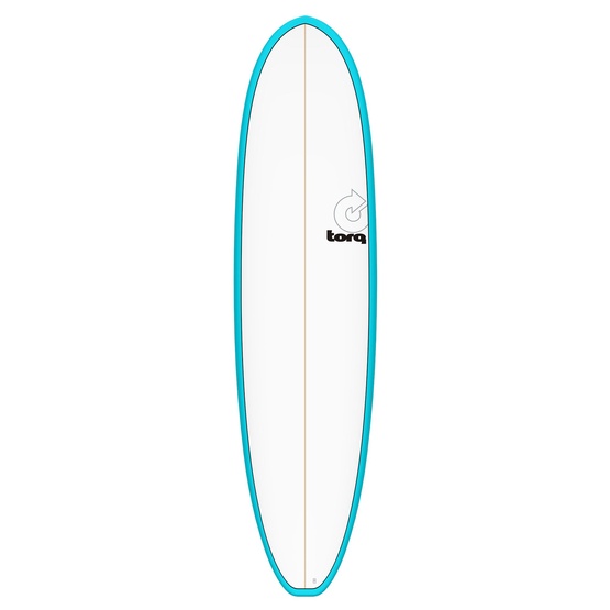 Surfboard Torq Epoxy TET Mod Funboard V+ Blue Pinline 7'4