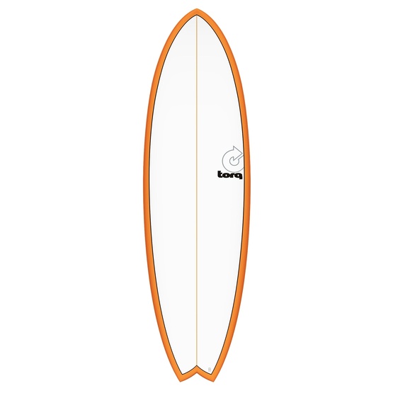 Surfboard Torq Epoxy TET Mod Fish Orange Rail 5'11