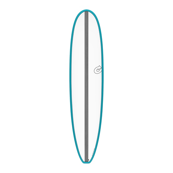 Surfboard Torq Epoxy TET CS Longboard Carbon Teal 8'6