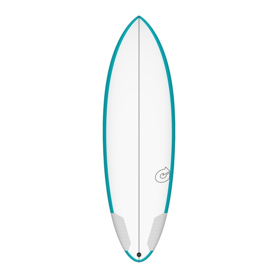 Deska surfingowa Torq Epoxy TEC Multiplier Teal Rail 7'0