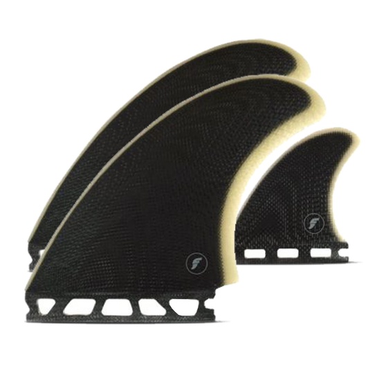Surf fins set Futures Twin +1 Tri Pukas Fiberglass