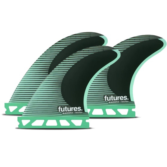 Surf fins set Futures Thruster F4 Blackstix neutral S 4.4''