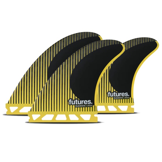 Surf fins set Futures Thruster P6 Blackstix Pivot M 4.5''
