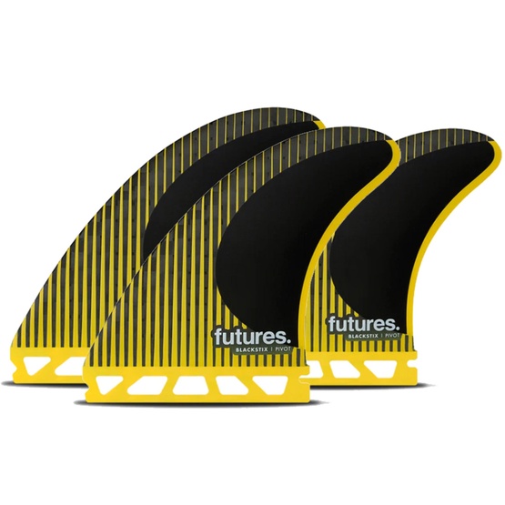 Surf fins set Futures Thruster P8 Blackstix Pivot L 4.7''