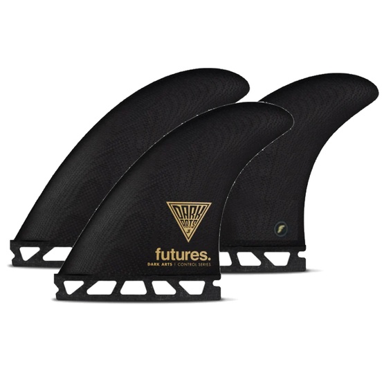 Surf fins set Futures Thruster Dark Arts Fiberglass L 4.4''