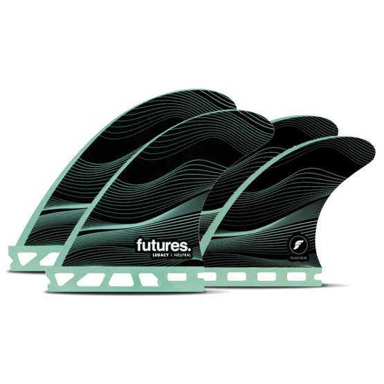 Surf fins set Futures Quad F4 Honeycomb Legacy Neutral S 4.4''