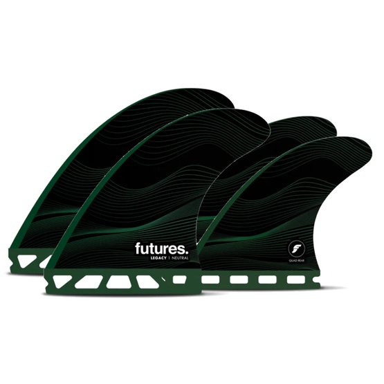 Surf fins set Futures Quad F8 Honeycomb Legacy Neutral L 4.5''