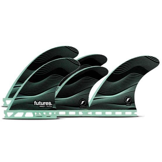 Zestaw finów do surfingu Futures Quad Thruster 5 F4 Legacy Honeycom 4.4''