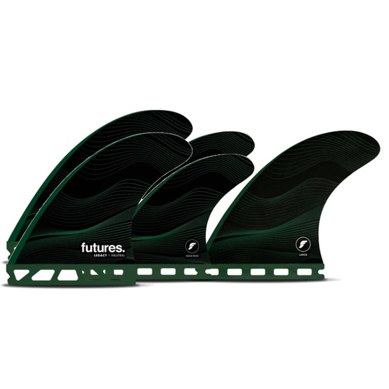 Zestaw finów do surfingu Futures Quad Thruster 5 F8 Legacy Honeycom 4.8''