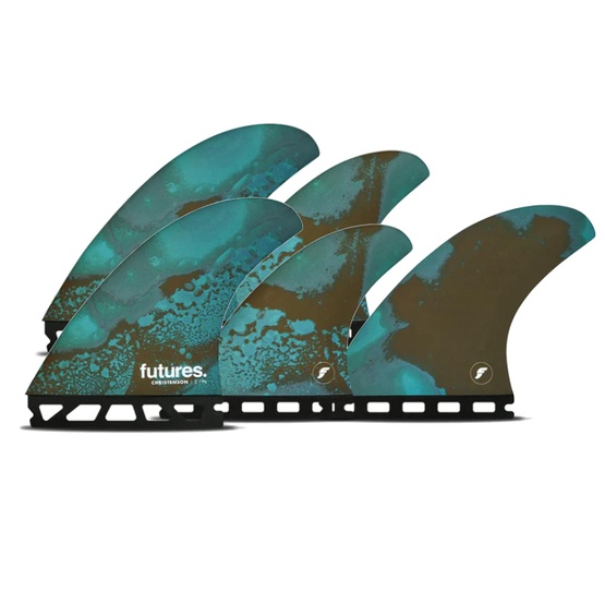 Zestaw finów do surfingu Futures Quad Thruster 5 Christenson Honeyc 4.5''