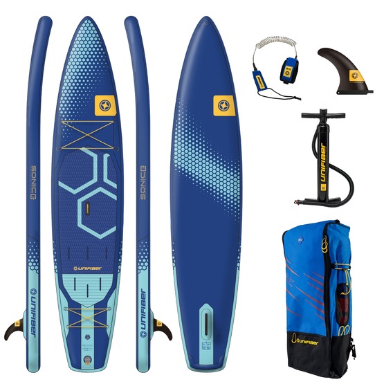 Inflatable SUP board Unifiber Sonic Touring FCD 12'6'' + leash