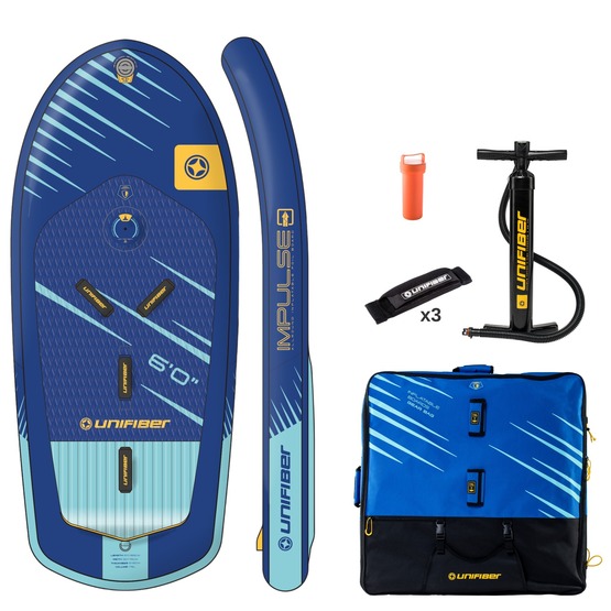 Pompowana deska wing foil Unifiber Impulse Allround iWind & Wing Foil 6'0 (FCD) + leash