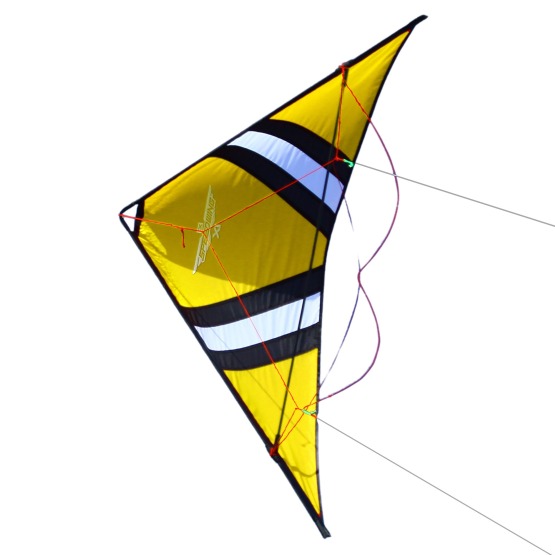 Latawiec akrobacyjny CrossKites Speedwing X1 Yellow 2-linkowy