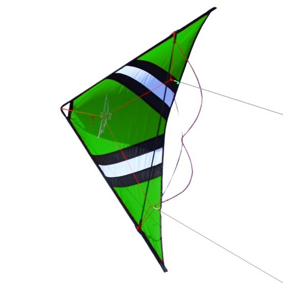 Latawiec akrobacyjny CrossKites Speedwing X1 Green 2-linkowy