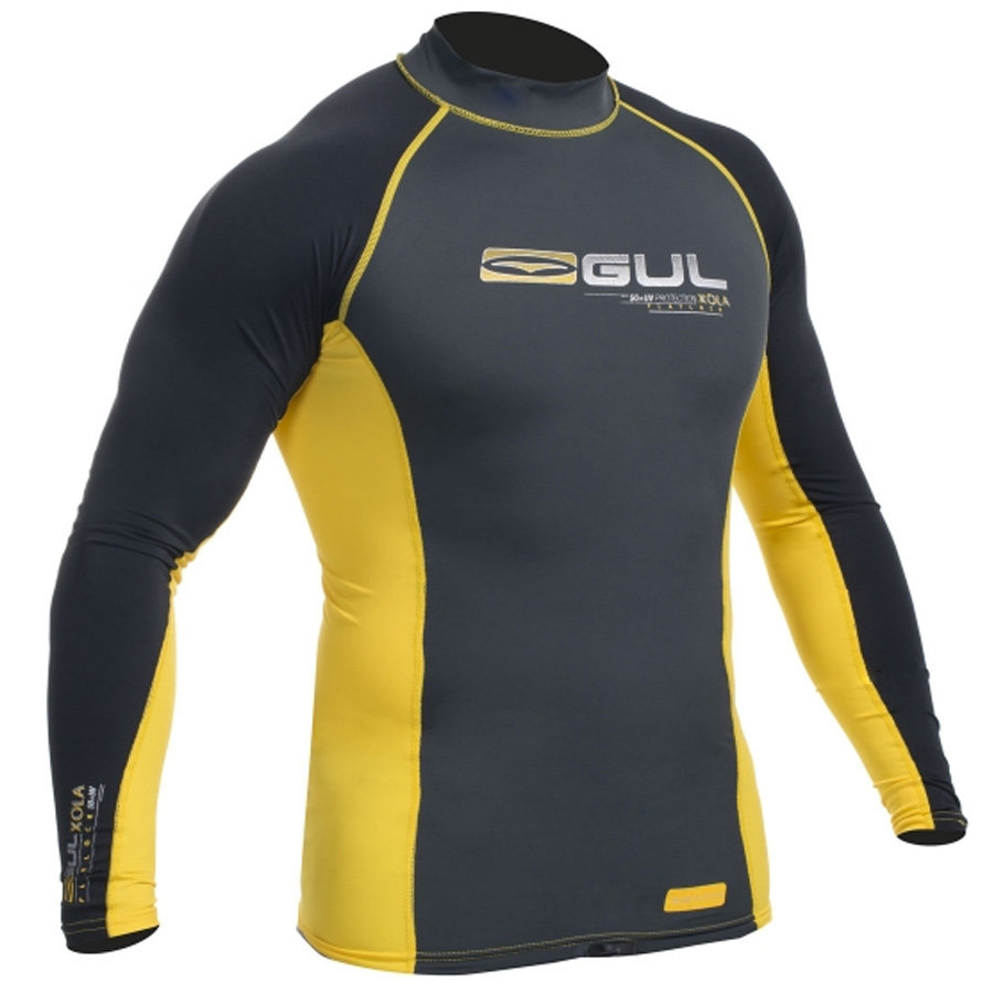Gul Xola Mens Long Sleeve Rashguard Vest  UV50 Wetsuit Diving Surfing Sailing 