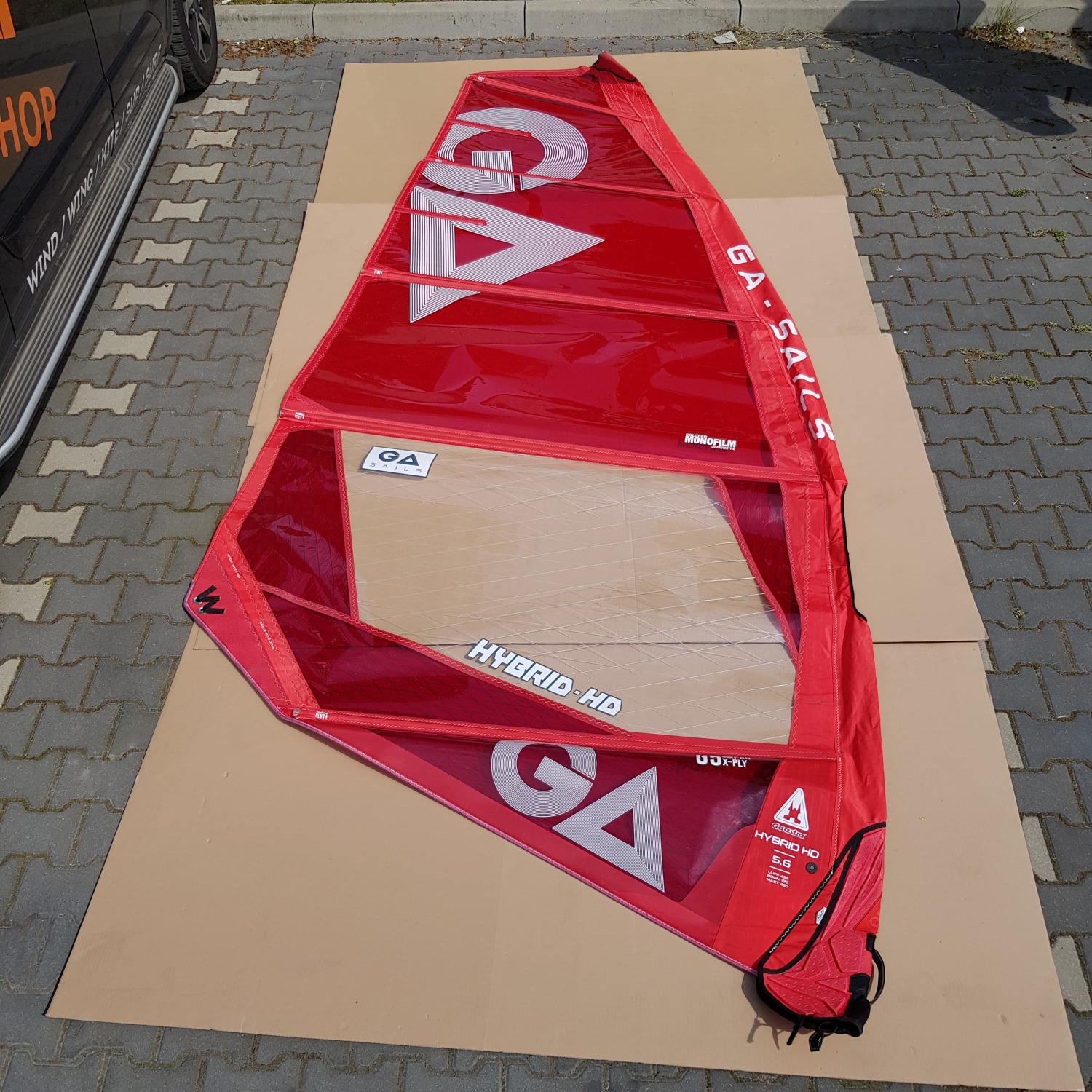 GA-Sails Windsurf sail Hybrid - HD 5.6 C2 Red 2023 - Price 