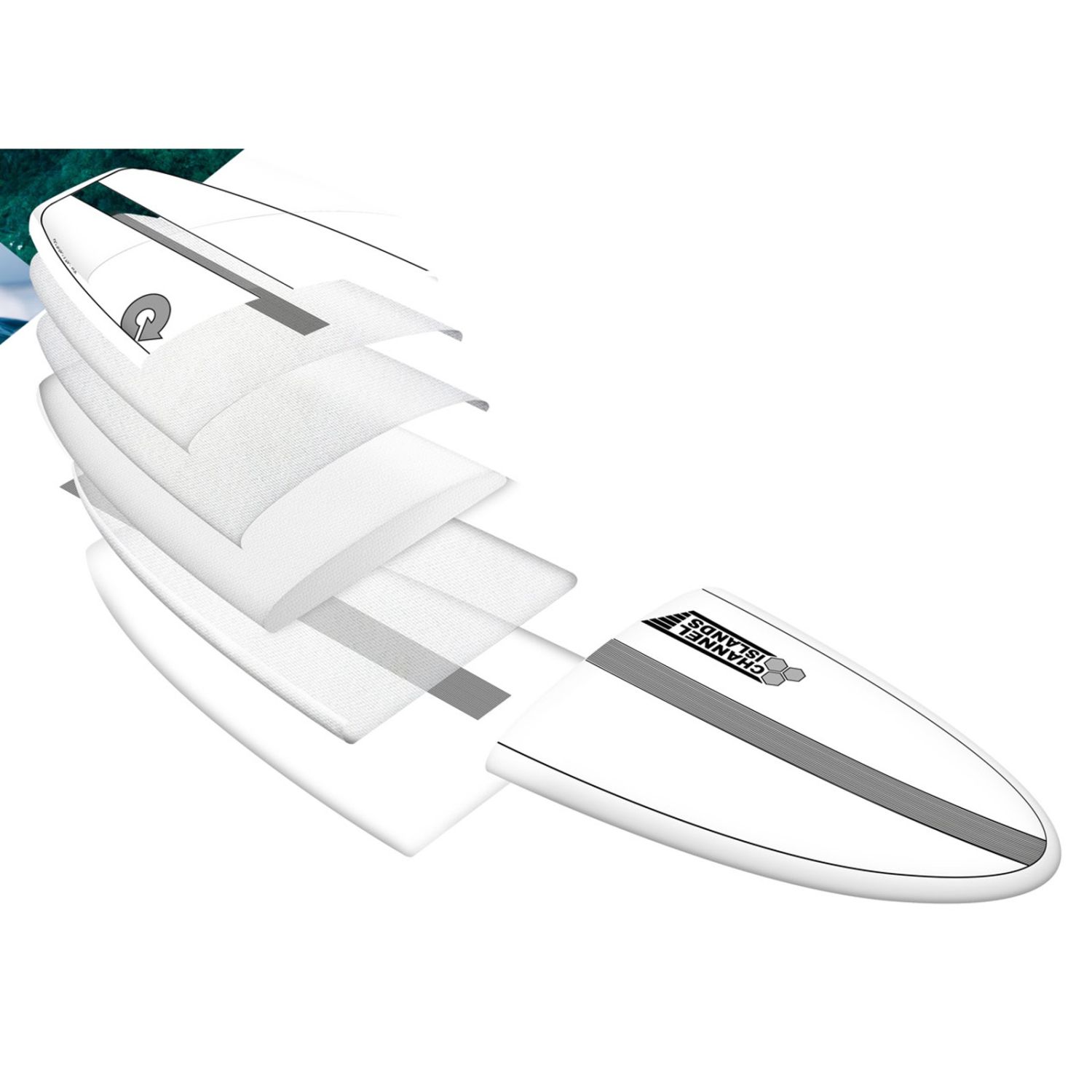 CHANNEL ISLANDS Surfboard Xlite Chancho 7.0 Blue Price, Reviews