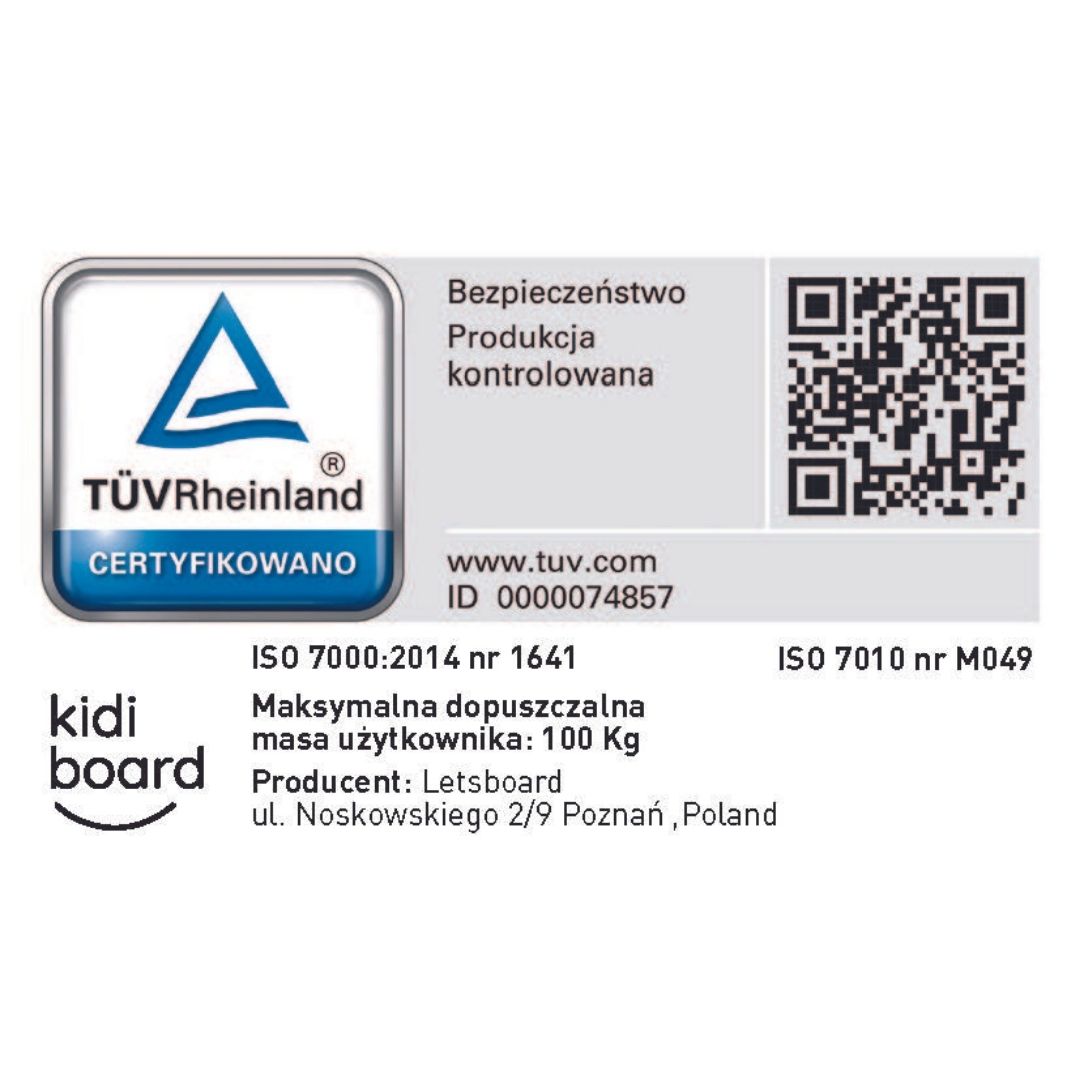 KIDIBOARD Balance board for kids - bamboo- TÜV certified