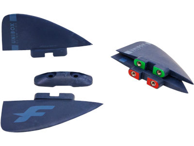 F-ONE Kiteboard Trax HRD LT Glacier 2022 - UNIBOX FINS