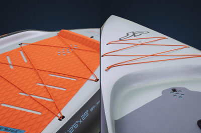 JP-Australia SUP board GT-S BIAX 2023 - BUNGEES ON FRONT AND BACK AREAS