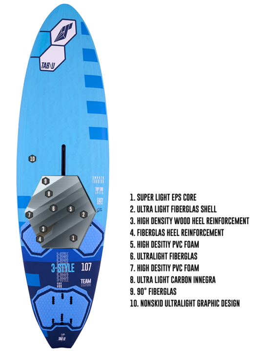 TABOU Windsurf board 3S Classic 2022 - TECH