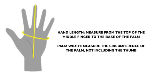 Rękawiczki Xcel - wybór rozmiaru